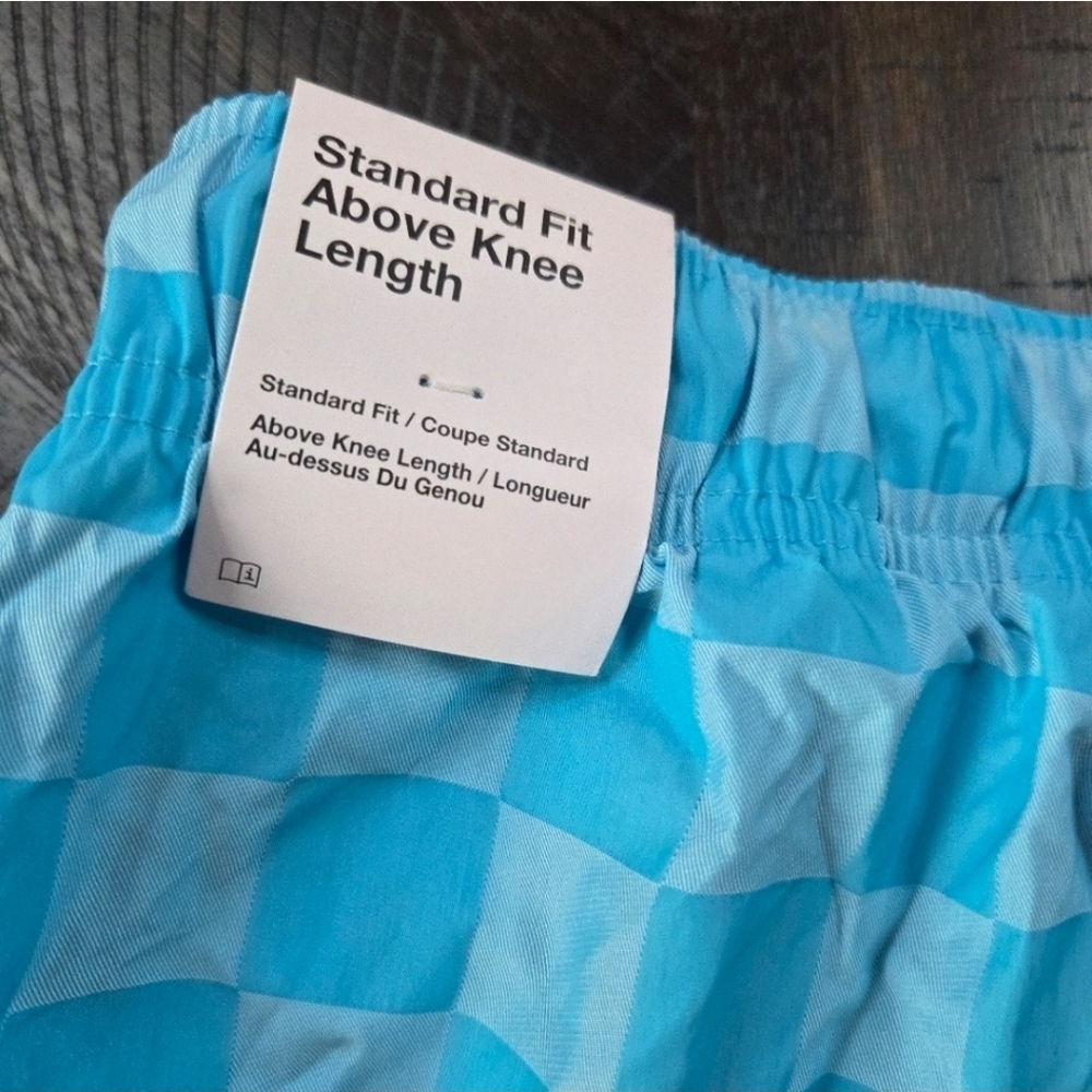 Nike Mens Blue Checkered Woven Shorts FN3098-447 Medium New Athletic Gym Workout - Picture 9 of 9